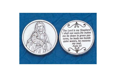 25-Pack - Religious Coin Token - The Lord is my Shepherd