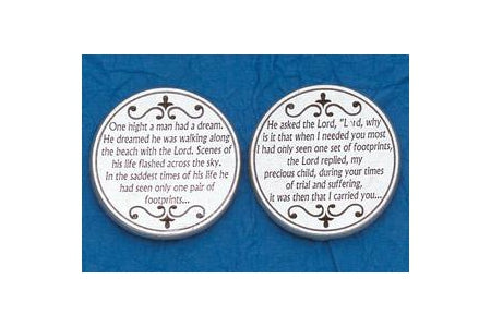 25-Pack - Religious Coin Token - Footprints in the Sand