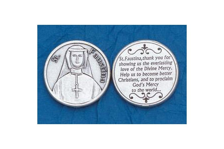25-Pack - Religious Coin Token - Saint Faustina-
