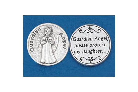 25-Pack - Religious Coin Token - Guardian Angel- Daughter-
