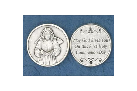 25-Pack - Coin- Girl Praying- May God Bless you_