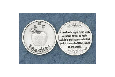 25-Pack - A Teacher is a gift from God - Coin Sold in