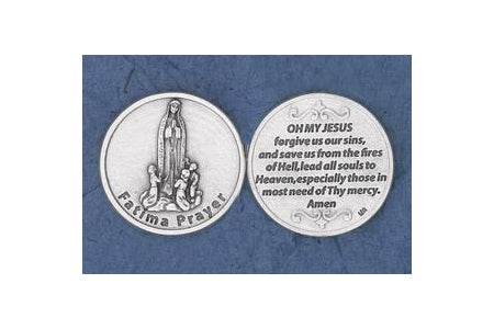 25-Pack - Religious Coin Token - Fatima Prayer