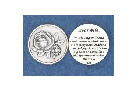 25-Pack - Religious Coin Token - Dear Wife