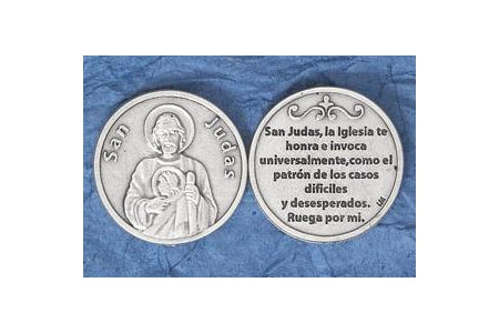 25-Pack - Silver Plated Token - Spanish San Judas