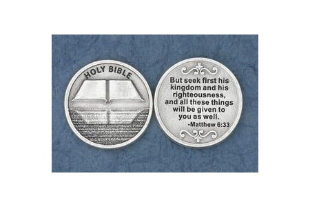 25-Pack - But Seek First His Kingdom (Matthew 6: 33) - Silver Plated