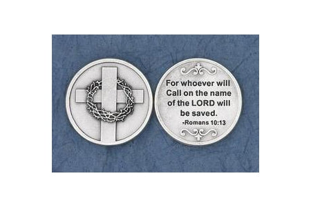 25-Pack - For whoever will call on the name of the Lord will be saved (Romans 10: 13) - Silver Plated