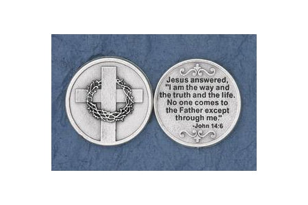 25-Pack - Jesus answered, 'I am the way' (John 14: 6) - Silver Plated