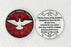 12-Pack - Red Enameled Come Holy Spirit Token with Prayer Silver Plated