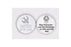 12-Pack - Enameled Baptism- WHITE Token with Prayer Silver Plated