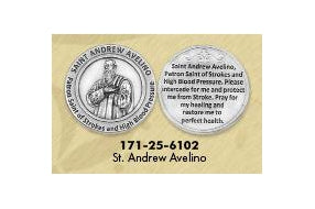 25-Pack - Healing Saint s Tokens - Saint Alphonsus Ligouri- patron Saint of Arthritis - Silver Plated