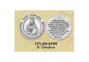 25-Pack - Healing Saint s Tokens - Saint Charles Borromeo- patron Saint of Obesity and Dieting - Silver Plated