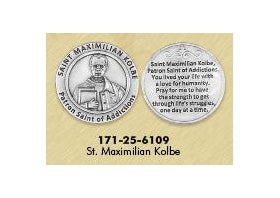 25-Pack - Healing Saint s Tokens - Saint John of God- patron Saint of Heart Disease - Silver Plated