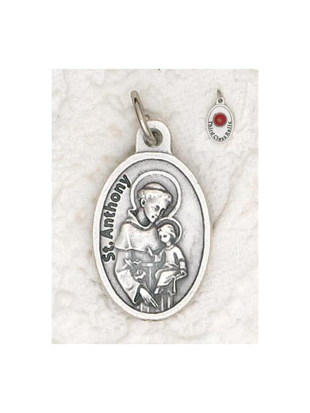 25-Pack - Saint Anthony Pendant with Third Class Relic on back