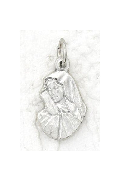 25-Pack - Lady of Sorrows Charm- Silver Plated