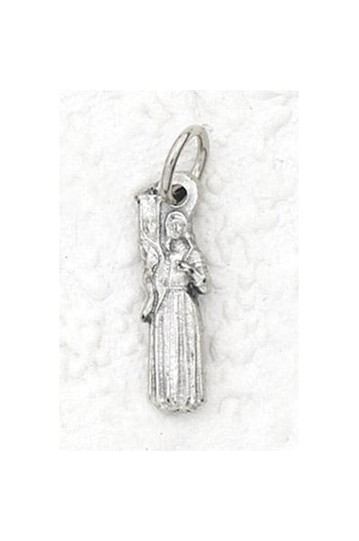 25-Pack - Saint Joan of Arc Charm- Silver Plated