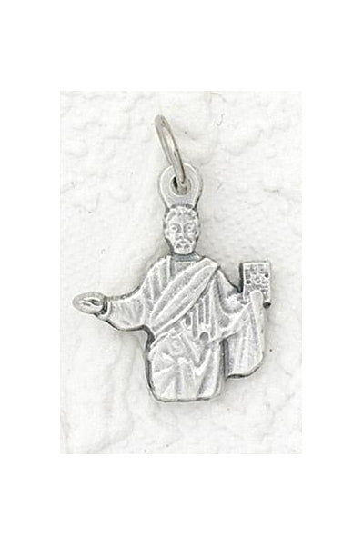 25-Pack - Saint Mark Charm- Silver Plated