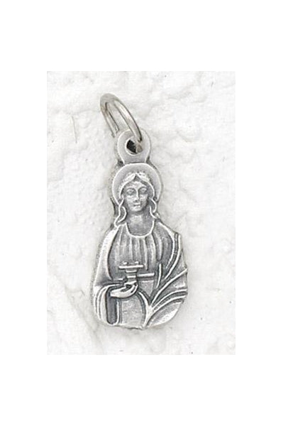 25-Pack - Saint Lucy Charm- Silver Plated