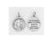 25-Pack - 3/4 inch Silver Plated Saint Christopher Pendant with Prayer on back
