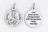 3/4 inch Silver Plated St Jude Pendant with Prayer on back