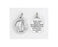 25-Pack - 3/4 inch Silver Plated Lourdes Pendant with Prayer on back