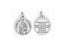 25-Pack - 3/4 inch Silver Plated Mt Carmel Pendant with Prayer on back