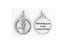 25-Pack - 3/4 inch Silver PlatedRCIA Pendant with Prayer on back