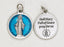 25-Pack - Miraculous Medal Blue Enameled 3/4 inch Pendant with prayer on back