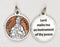 12-Pack - Saint Francis Brown Enameled 3/4 inch Pendant with prayer on back