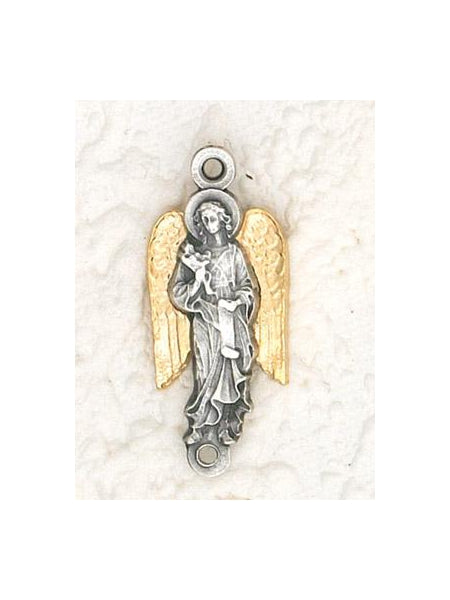 25-Pack - Archangel Gabriel 18K Gold Plated 'Our Father Beads' (Pater) Junction for Rosary