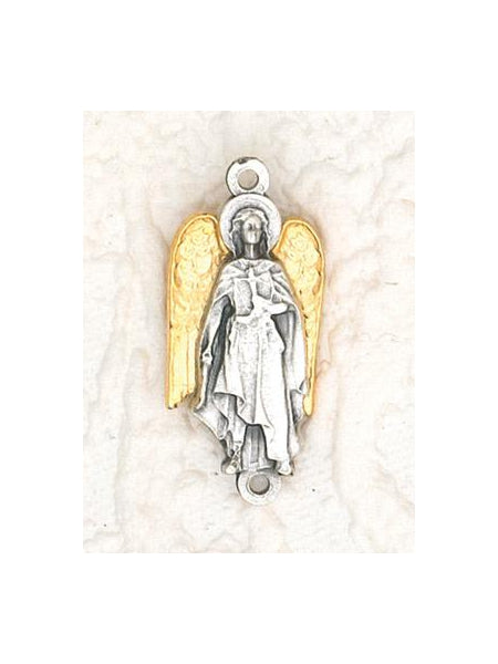 25-Pack - Archangel Uriel 18K Gold Plated 'Our Father Beads' (Pater) Junction for Rosary