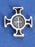 12-Pack - Saint Benedict Cross (Silver/Black) Lapel Pin