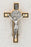 3-Pack - Car Visor- Saint Benedict Gold/Black Cross- 3 inch with clip