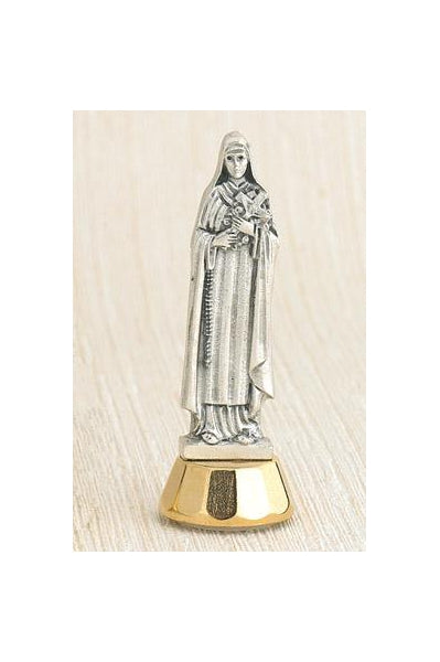 6-Pack - Saint Therese of Lisieux Mini Statue with adhesive base