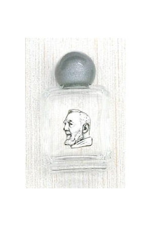 12-Pack - Holy Water Glass Bottle - Padre Pio