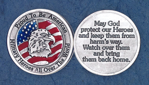 25-Pack - American Heroes Around the World- Military ENAMELED TOKEN