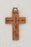 12-Pack - 1-1/4-inch Wood Cross with 'Pan de la vida' writing in Spanish Corded