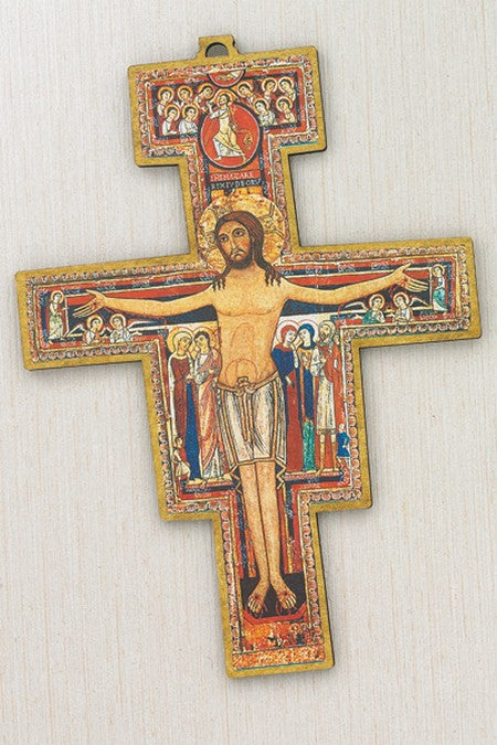 Fiberglass San Damiano Cross- 10 inch