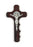 5 inch Mahogany Saint Benedict Comfort Cross