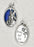 25-Pack - 3/4 inch Blue Enamel Guardian Angel Pendant