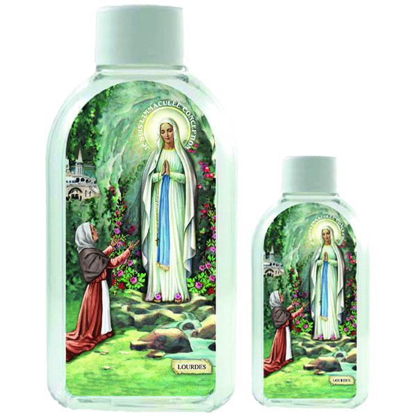Small Plastic Holy Water Bottle - Lady of Lourdes