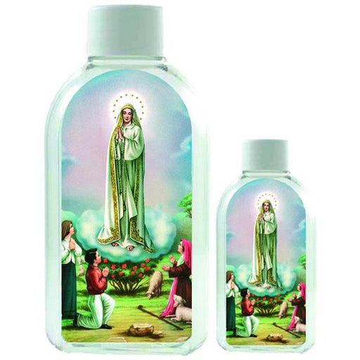 Large Plastic Holy Water Bottle - Lady of Fatima