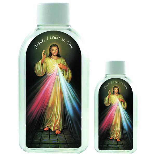 Small Plastic Holy Water Bottle - Divine Mercy