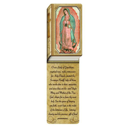 Book Shaped Laminated Bookmarks - Our Lady of Guadalupe