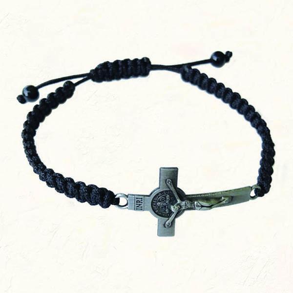 8mm St. Benedict Cross Bracelet Color Charm Rosary Bracelet Catholic Beads  Women Wholesale Beads Bracelet Jewelry - AliExpress