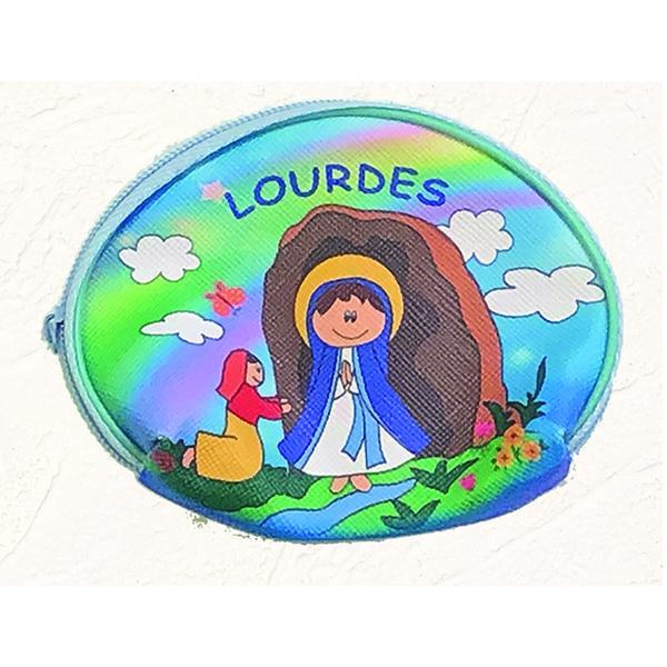 Lady of Lourdes Vinyl Rosary Pouch