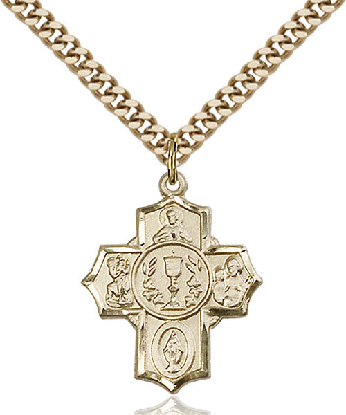 Gold-Filled Millennium Crucifix Necklace Set