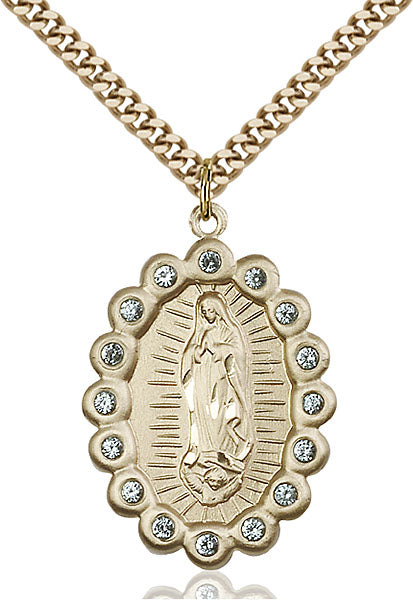 Gold-Filled Our Lady of Guadalupe Necklace Set