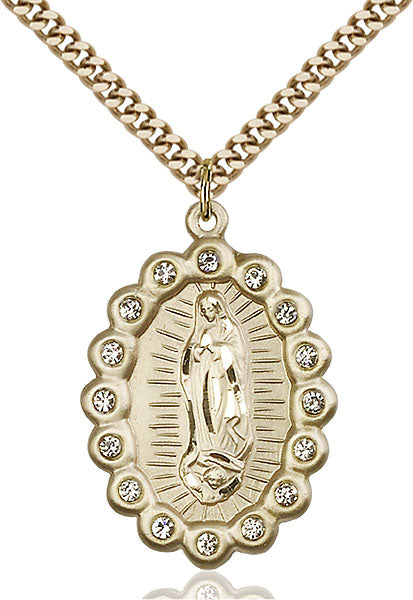 Gold-Filled Our Lady of Guadalupe Necklace Set