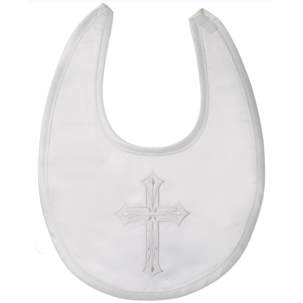Baptism Satin with embroidered cross